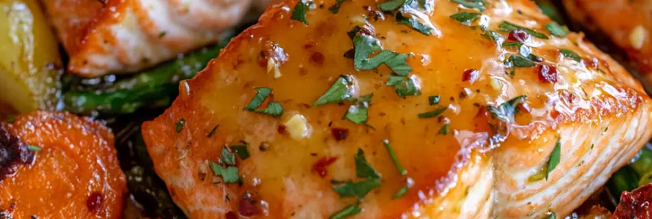 Honig-Knoblauch-Lachs