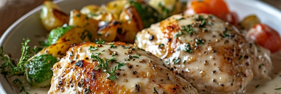 Cremiges Knoblauch-Hähnchen