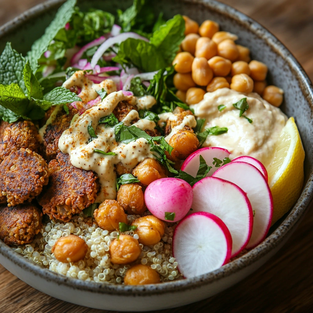 Falafel Bowl mit Hummus