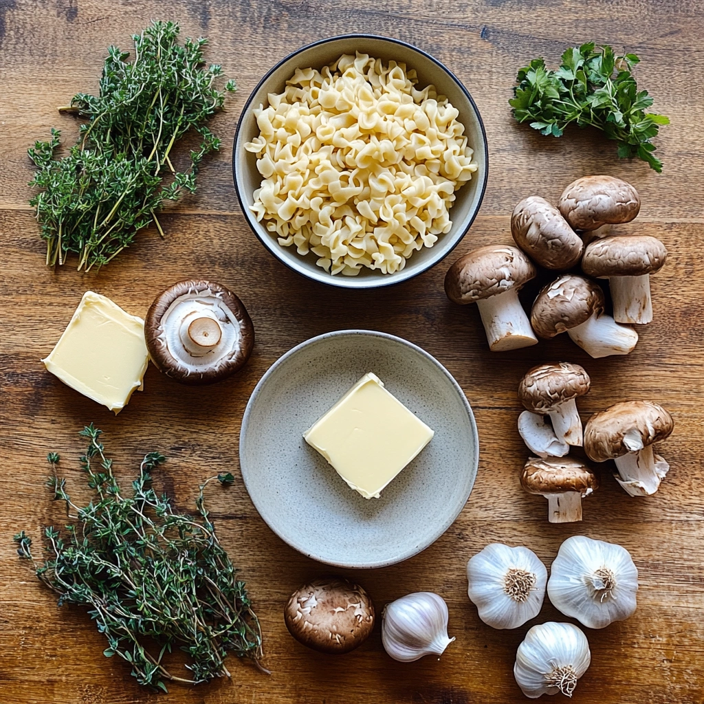 Cremige Pilz-Spätzle