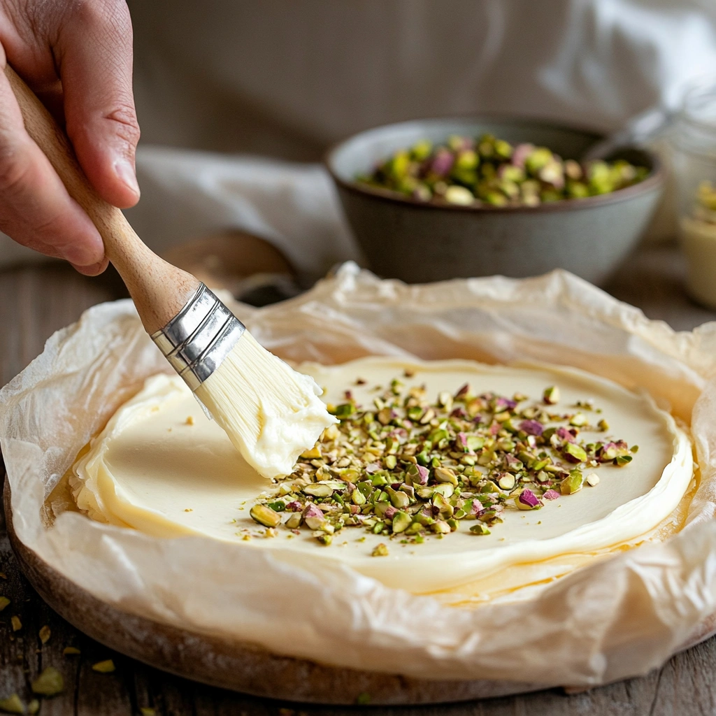 Knafeh-Inspirierte Käsekuchen-Häppchen