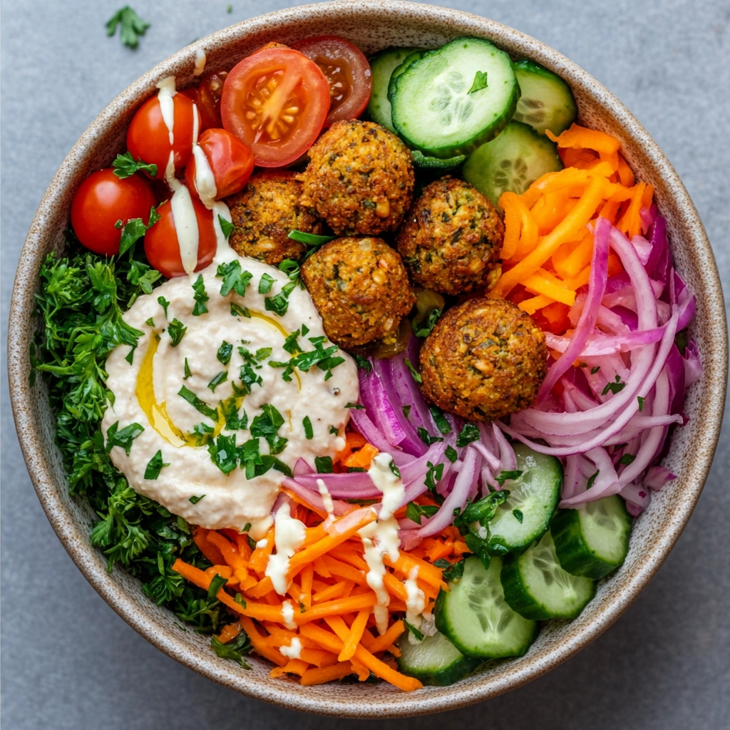 Falafel Bowl mit Hummus