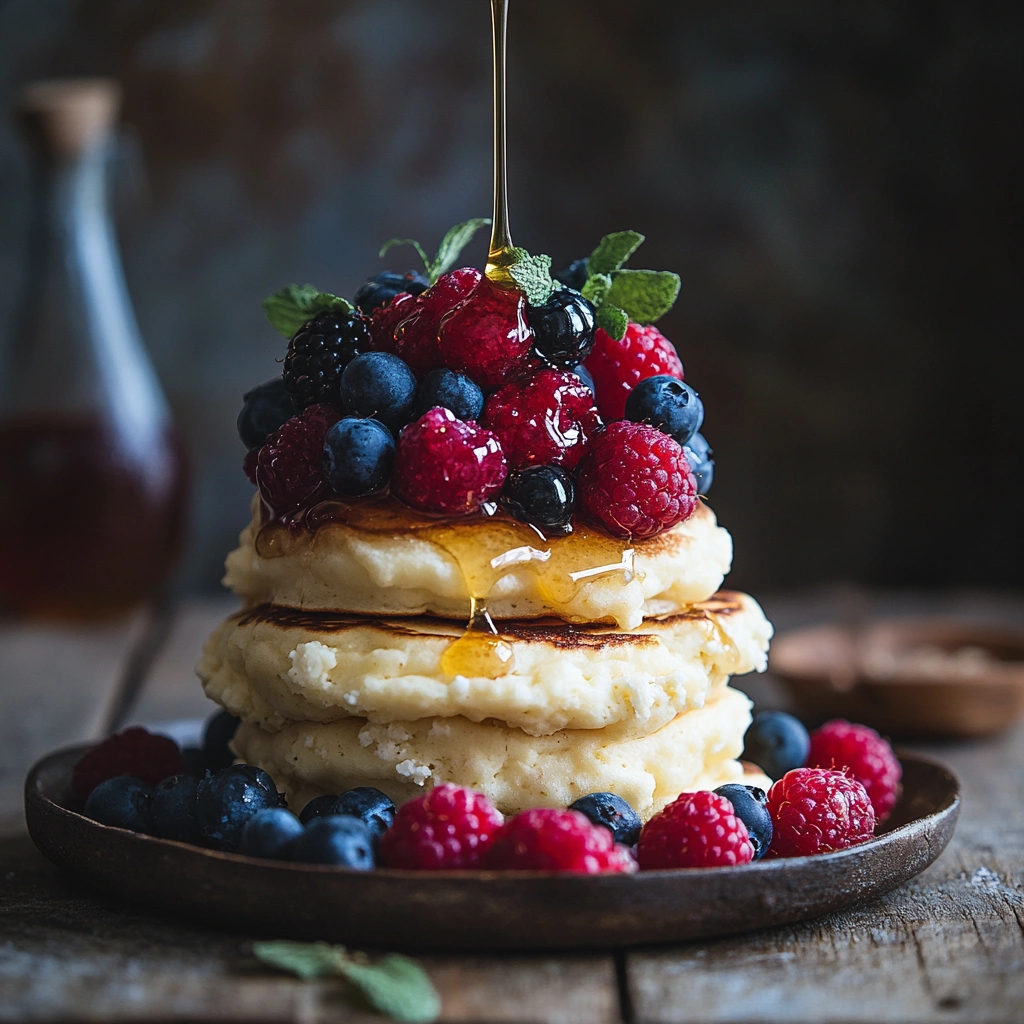 High-Protein Hüttenkäse-Pfannkuchen
